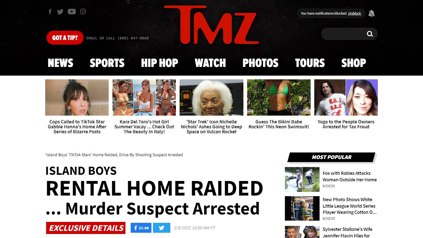 'Island Boys' TikTok Stars' Home Raided, Drive-By Shooting ... - TMZ